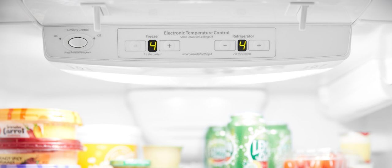 le diagramme de l'évent d'aération d'un réfrigérateur